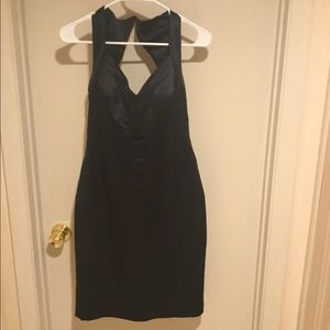 Jessica Simpson size 8 black satin dress